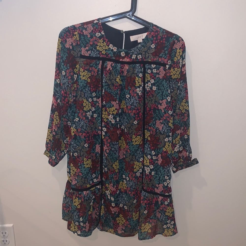 Loft short floral dress - XXSP
